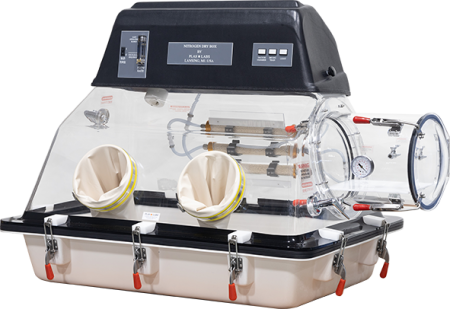 Glove box designed for working with your preferred inert gas.