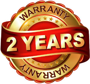 2 year warranty badge